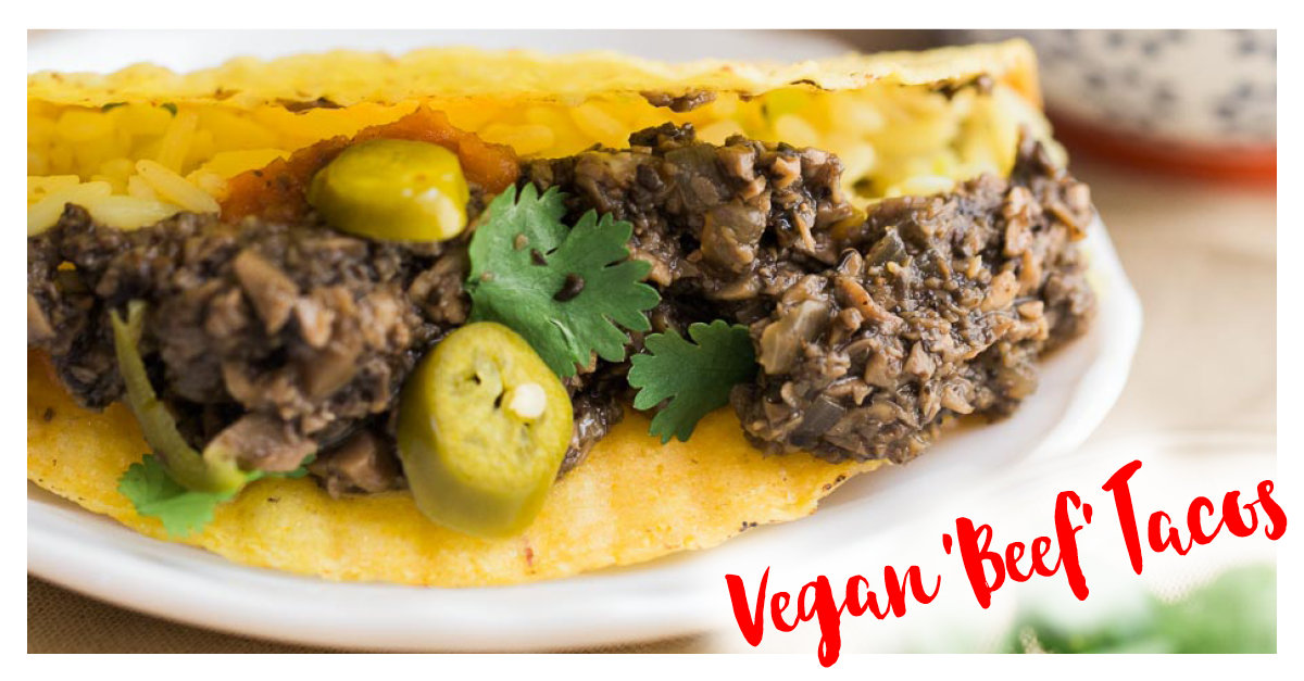 Spicy Vegan Beef Tacos {Vegan + Soy Free} Easy
