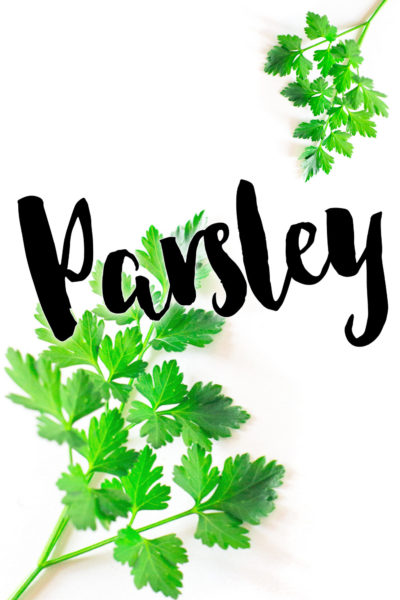 What are are some good uses for parsley?