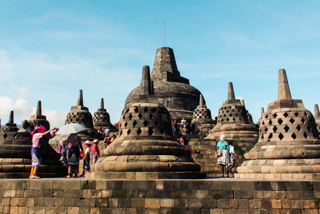 The Borobudur Temple in Java Indonesia is a breathtaking, historical wonder.