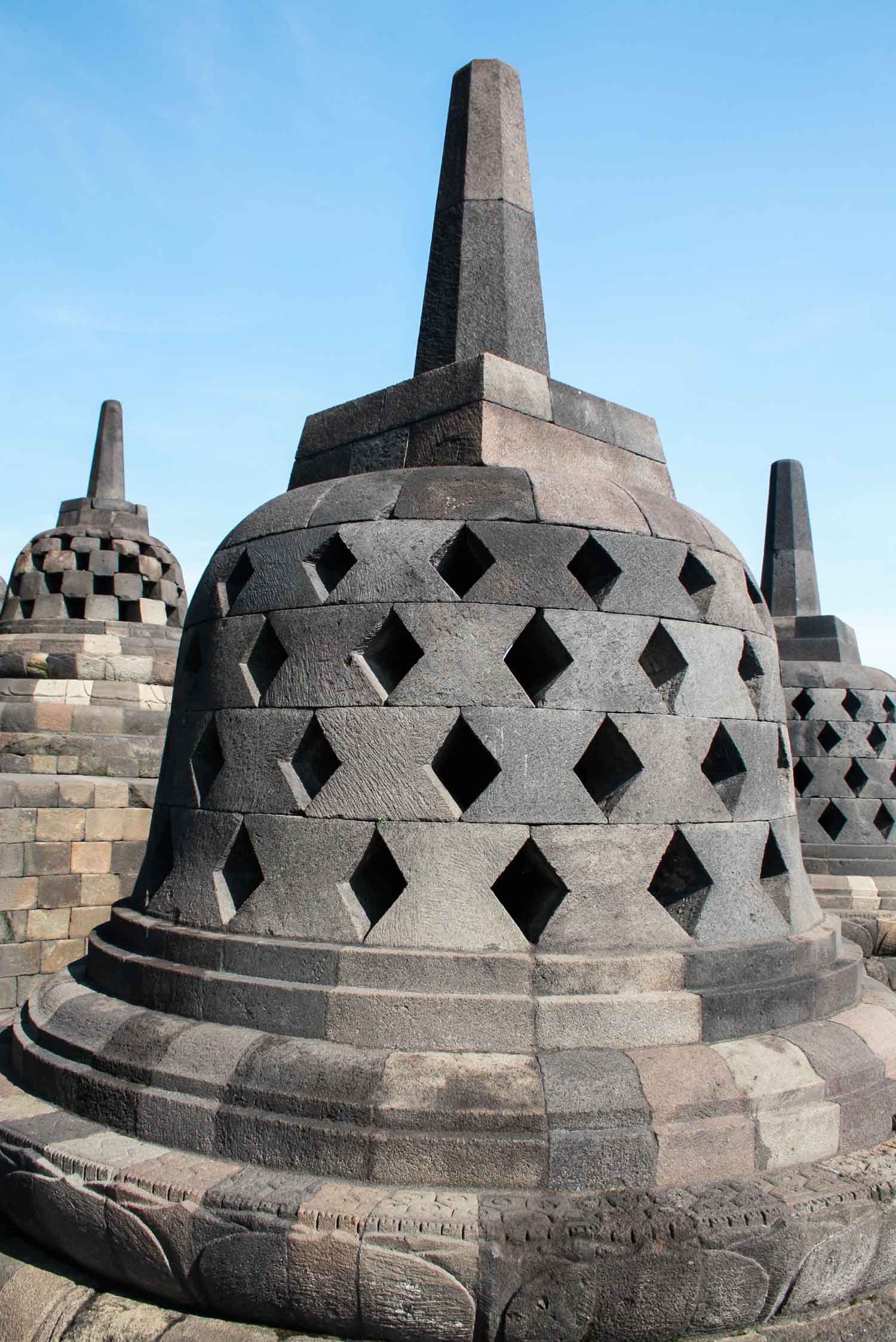 The Borobudur Temple in Java Indonesia is a breathtaking, historical wonder.