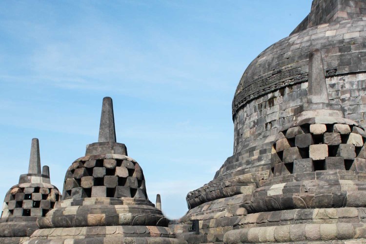 The Borobudur Temple in Java Indonesia is a breathtaking, historical wonder.