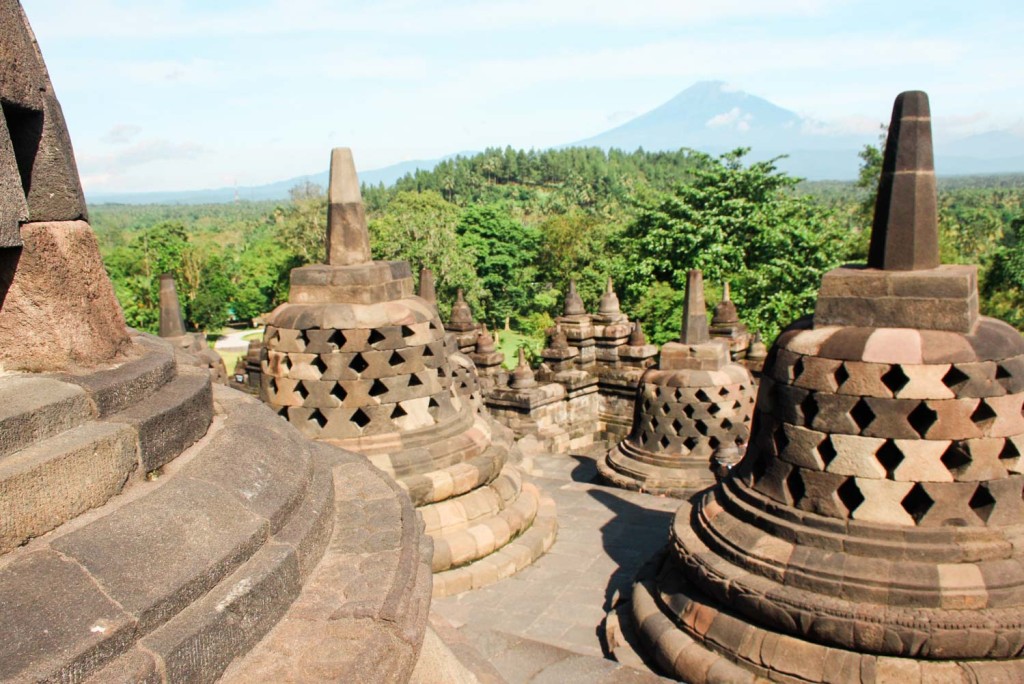 The Borobudur Temple in Java Indonesia is a breathtaking, historical wonder.