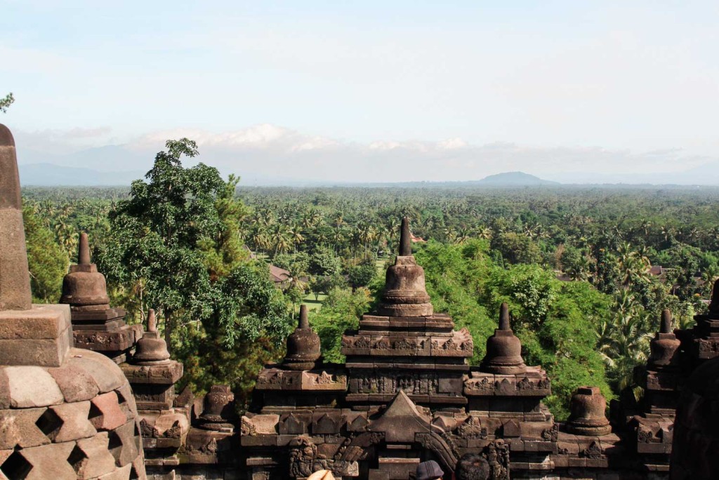 The Borobudur Temple in Java Indonesia is a breathtaking, historical wonder.