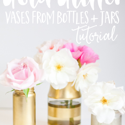 DIY Vases from Upcycled Jars