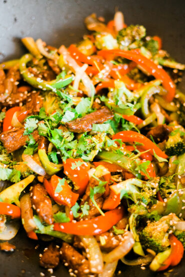 Broccoli Beef Stirfry - vegan