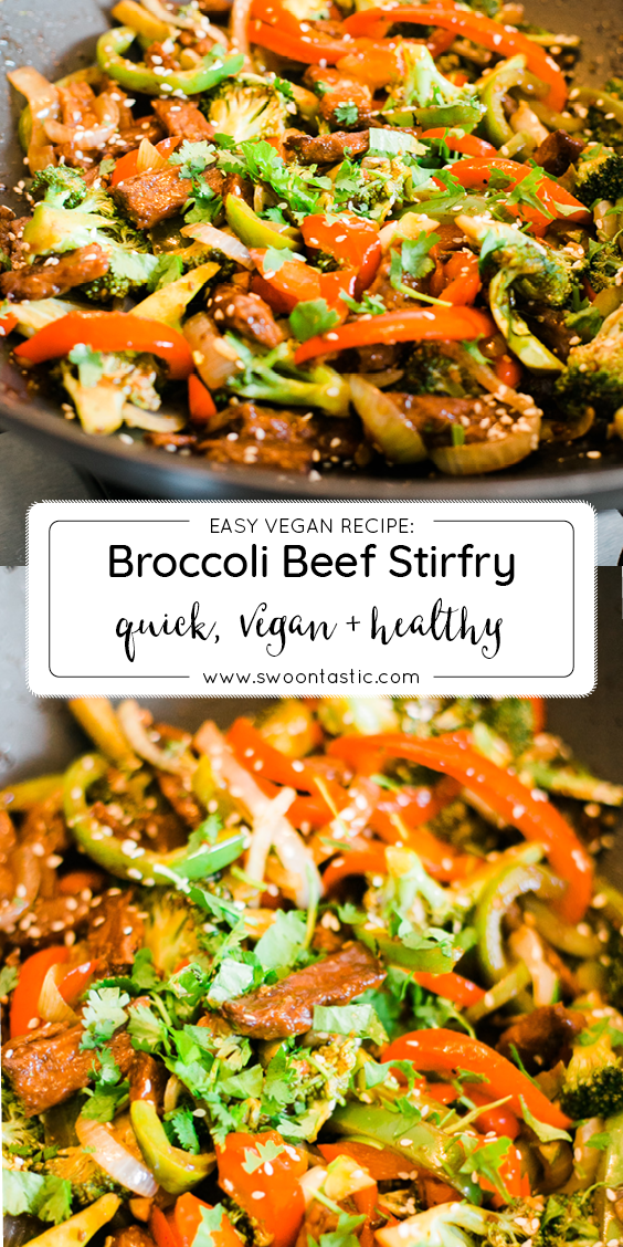 Easy Broccoli Beef Stirfry with Peppers