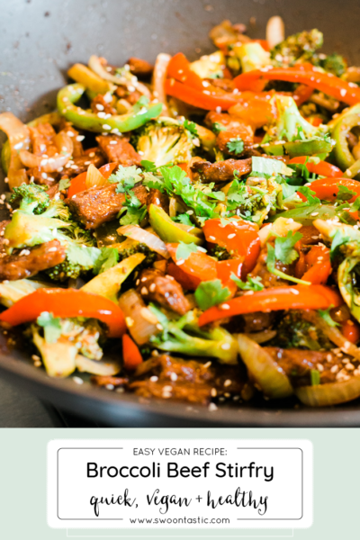 Easy Broccoli Beef Stirfry with Peppers