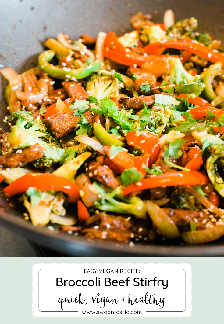 Easy Broccoli Beef Stirfry with Peppers