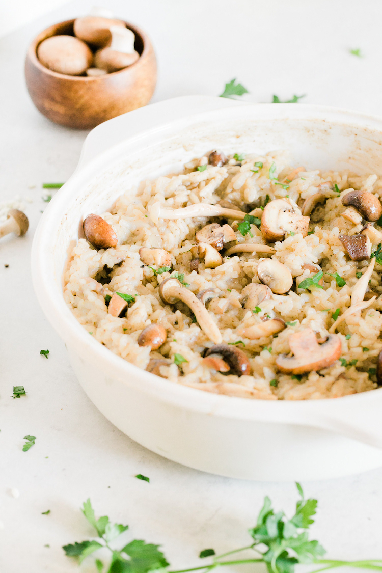 Mushroom Risotto Vegan