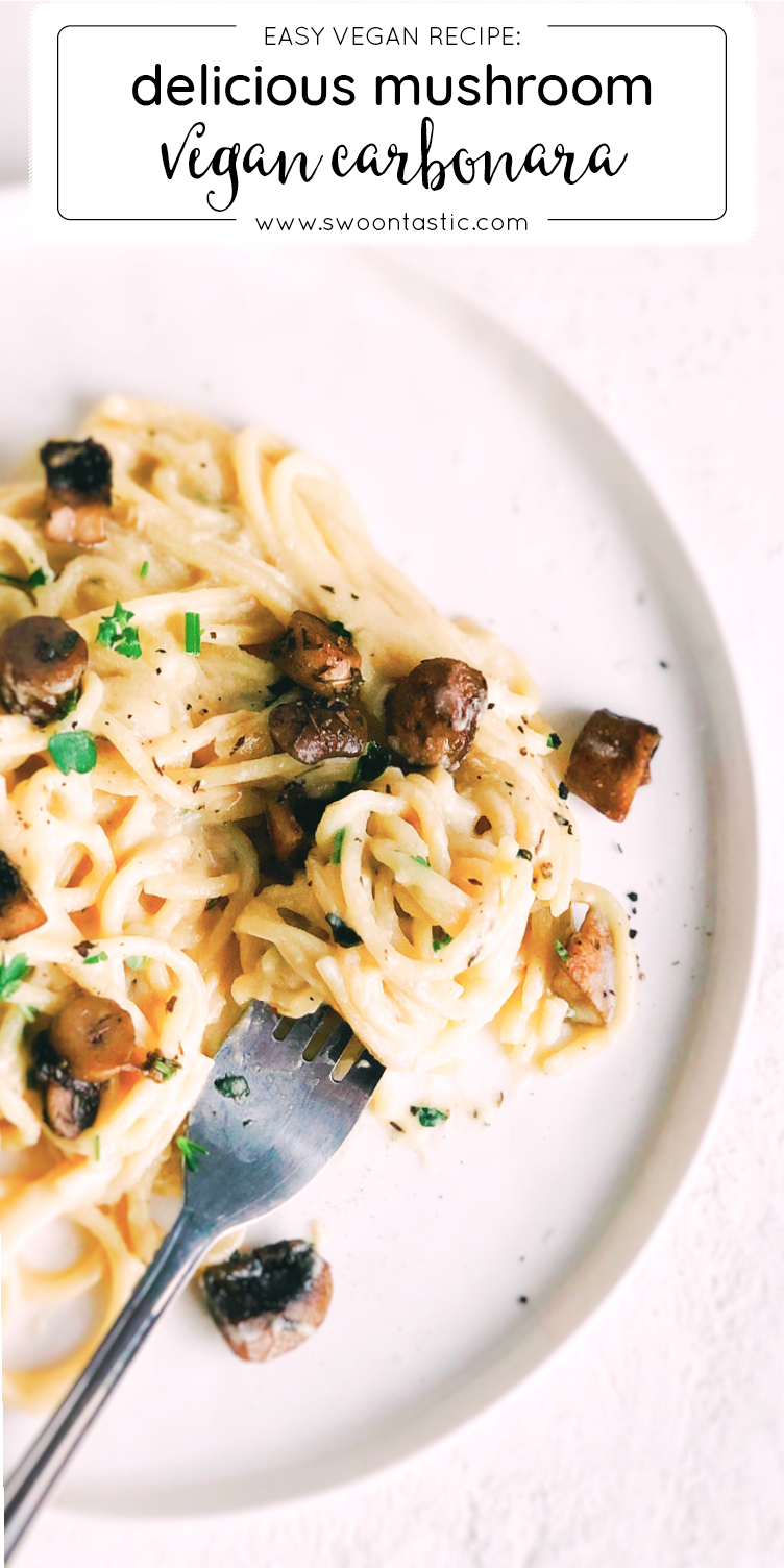 Quick Easy Vegan Carbonara Pasta