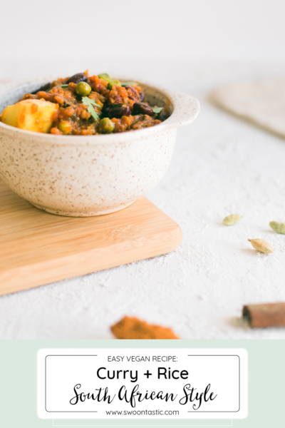 South African Curry and Rice (Vegan)