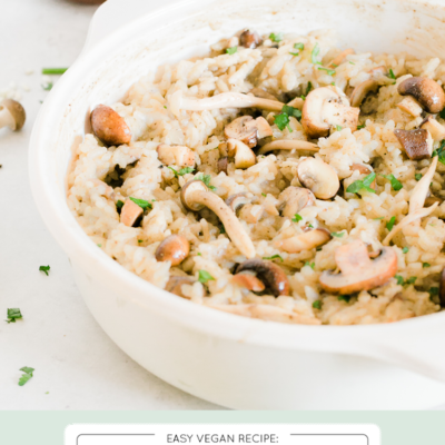 Mouthwatering Mushroom Risotto (Vegan)